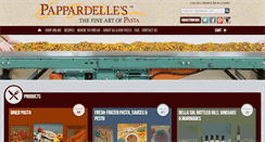 Desktop Screenshot of pappardellespasta.com